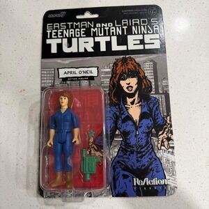 Super7 TMNT ReAction April O'Neil Eastman and Laird Comic Action Figure New